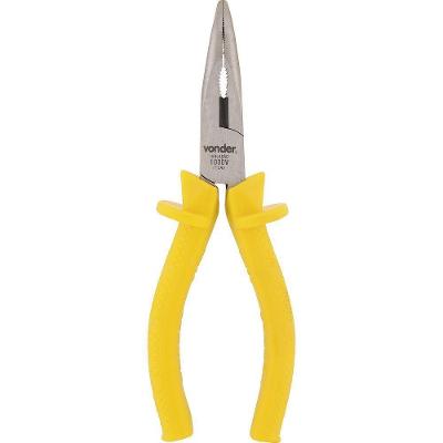 Alicate Bico Meia Cana 6" Curvo Vanádio Isolado 1000v Vonder