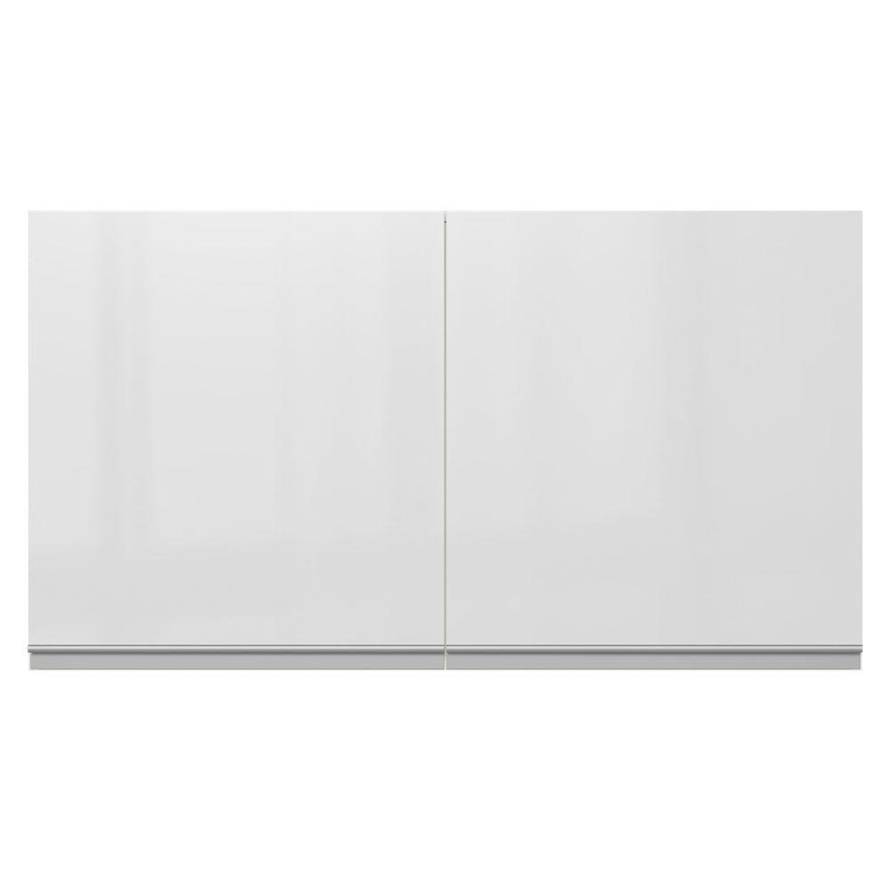 Armário Aéreo Madesa Acordes 100% MDF 120 Cm Portas Branco Brilho - 6