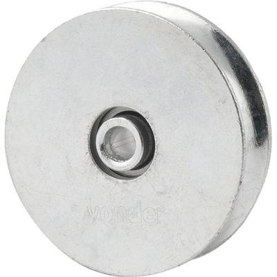 Roldana Para Portão 3 Tipo U Aço Zincado R.bucha Vonder