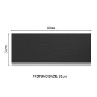 Armário Aéreo 100% Mdf 80 Cm 1 Porta Basculante Branco/pret - 8