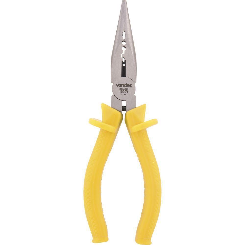 Alicate Bico Meia Cana 6" Reto Vanádio Isol. 1000v Vonder - 1