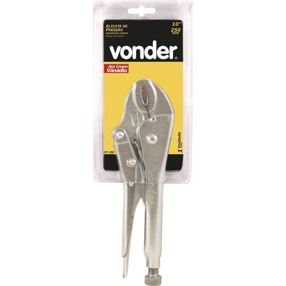 Alicate De Pressão 10" Curvo Cromo Vanádio Niq Vonder Plus - 4