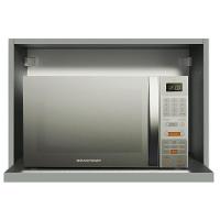 Armário Aéreo 60 Cm Com Nicho Para Forno Cinza Nice Cinza