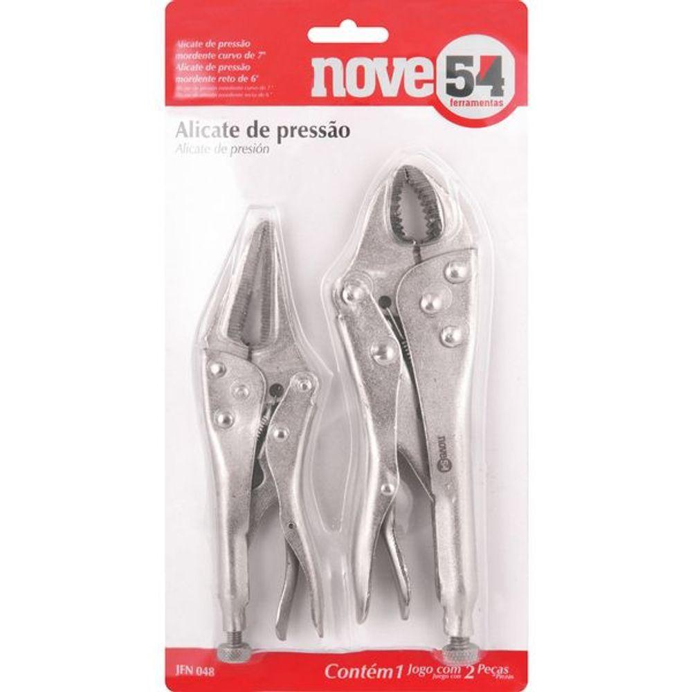 Jogo Alicate De Pressão Com 2 Peças Jfn048 - Nove54 - 2