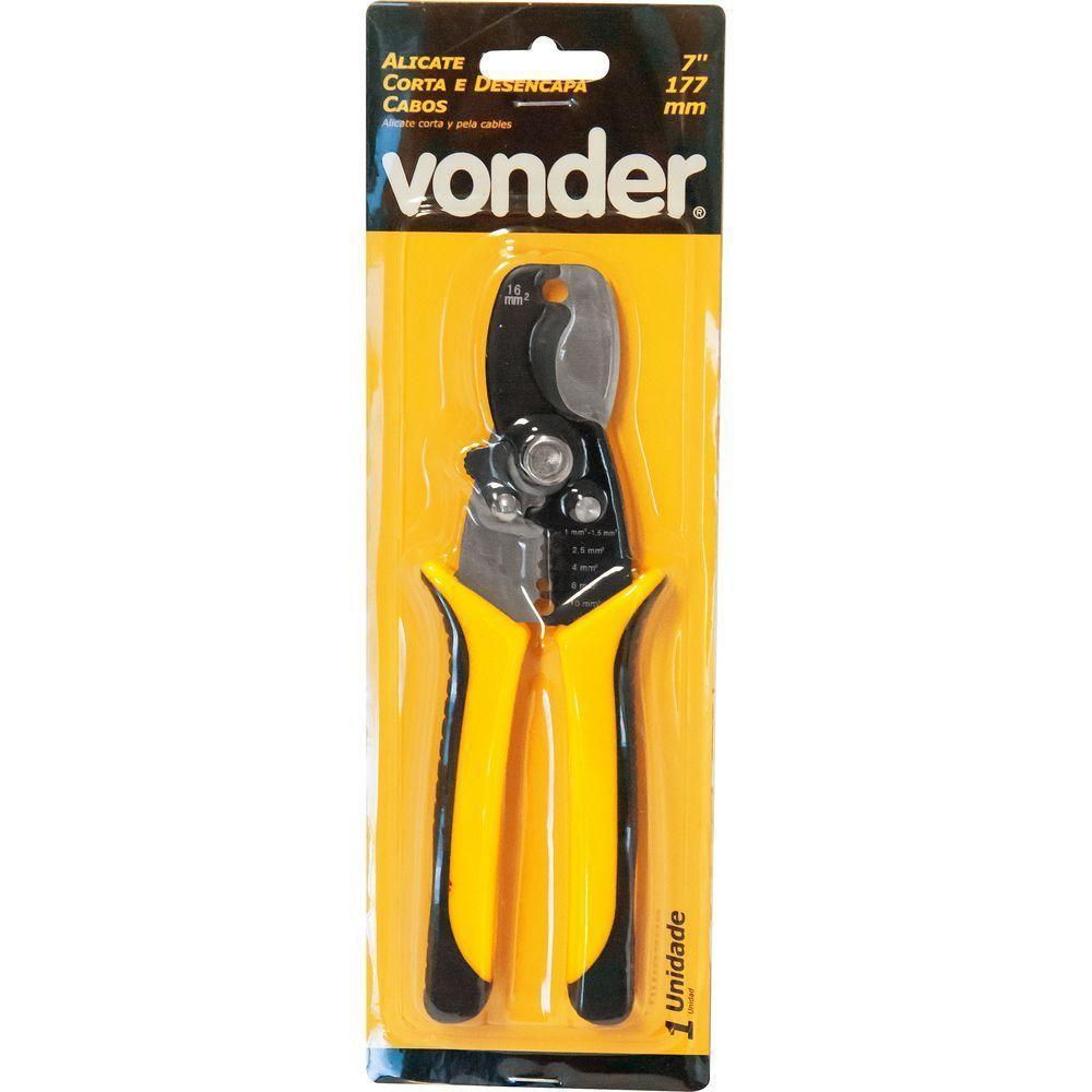 Alicate Corta E Desencapa Cabos - Vonder - 3