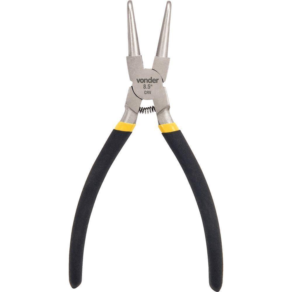 Alicate Para Anéis 8.1-2" 215mm Int Curvo Vanádio Plast Vonder - 1