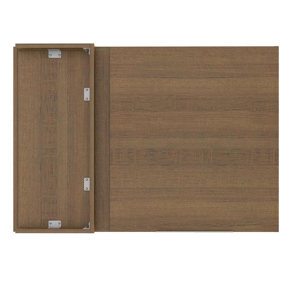 Armário Aéreo de Canto Stella 1 Porta Rustic Madesa - 4