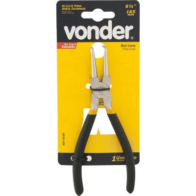 Alicate Para Anéis 6.1-2" 165mm Int Curvo Vanádio Plast Vonder