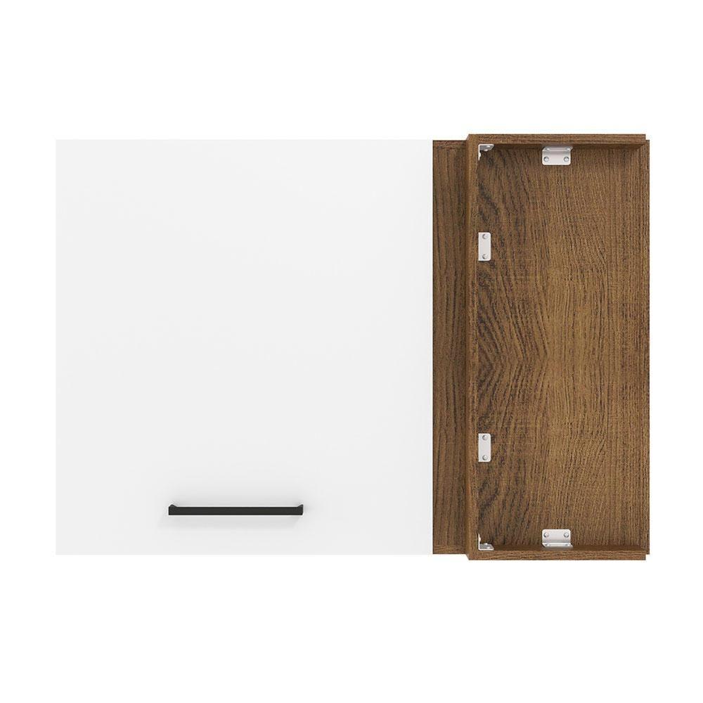 Armário Aéreo De Canto 1 Porta ? Rustic/branco - 5