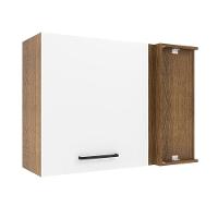 Armário Aéreo De Canto 1 Porta ? Rustic/branco - 1