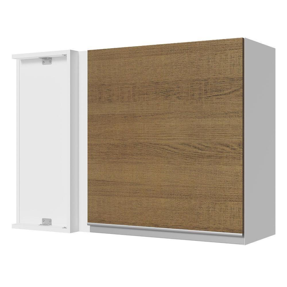 Armário Aéreo de Canto Glamy 100%MDF 1Porta BR/Rustic Madesa - 1