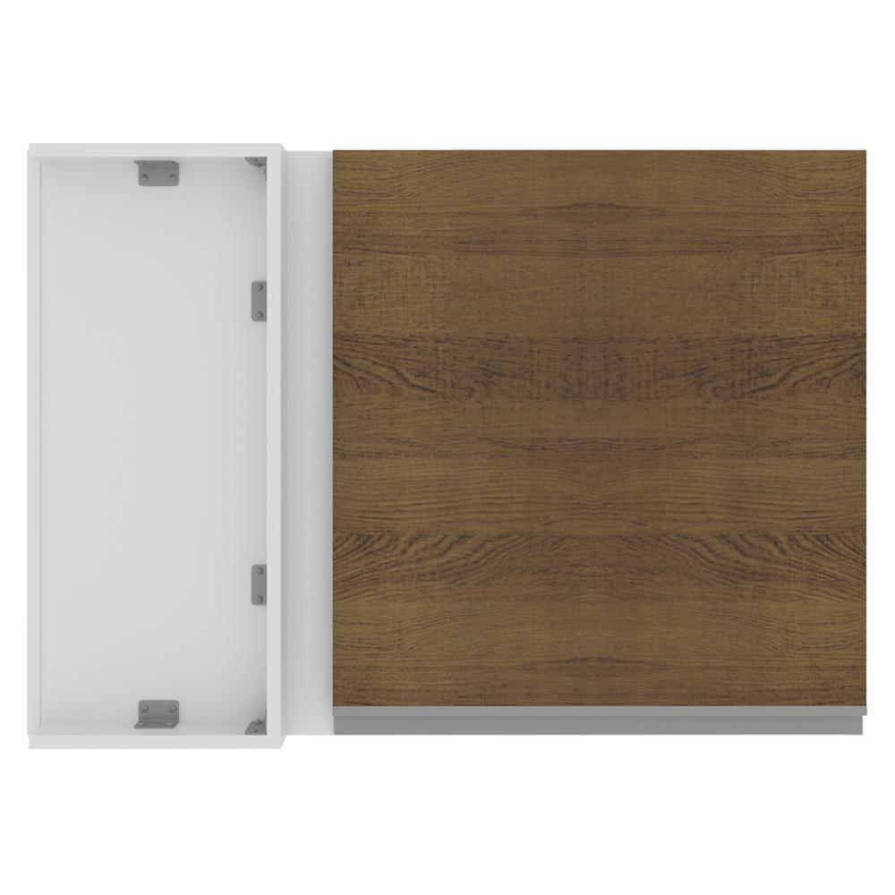 Armário Aéreo de Canto Glamy 100%MDF 1Porta BR/Rustic Madesa - 2
