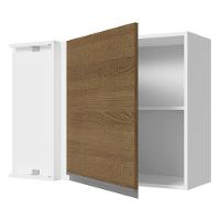 Armário Aéreo de Canto Glamy 100%MDF 1Porta BR/Rustic Madesa - 8