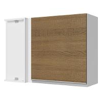 Armário Aéreo de Canto Glamy 100%MDF 1Porta BR/Rustic Madesa - 1