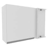 Armário Aéreo de Canto Glamy 1 Porta Branco Madesa  - 7