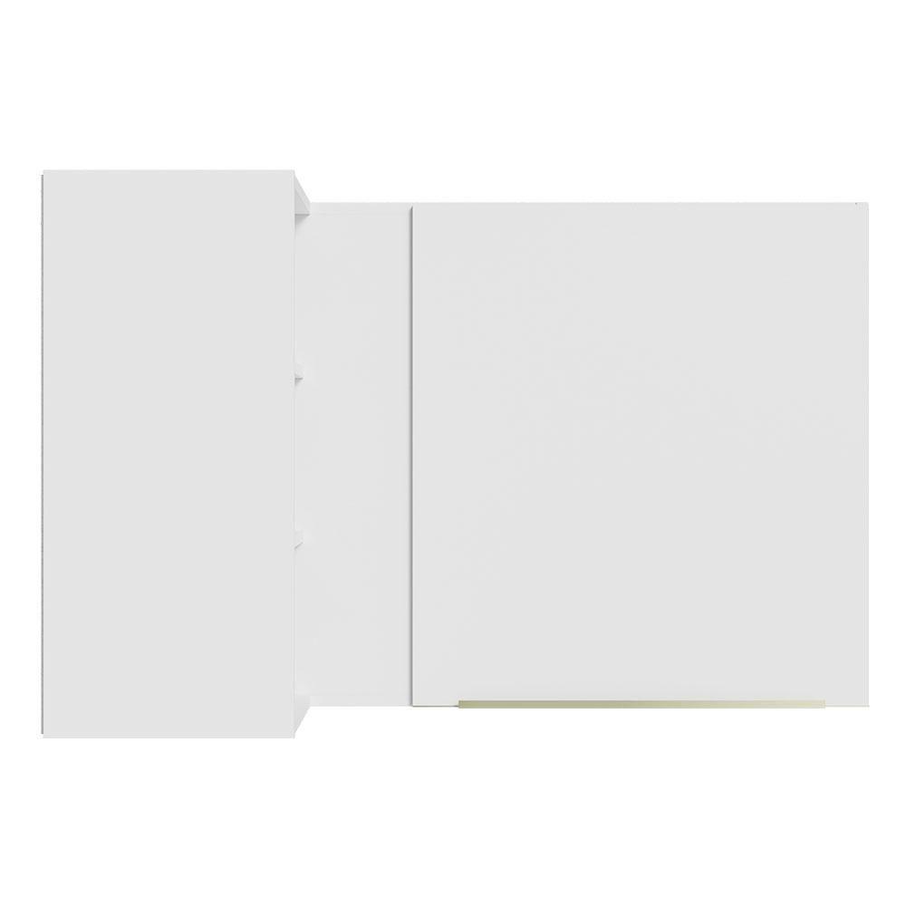 Armário Aéreo Com Adega Acoplada 1 Porta Branco/Branco - 5