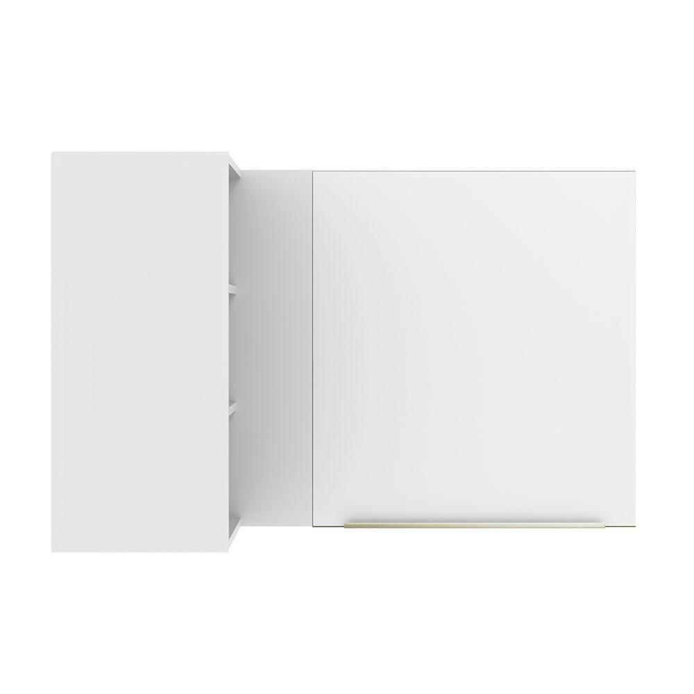 Armário Aéreo Com Adega Acoplada 1 Porta Branco/Branco - 6