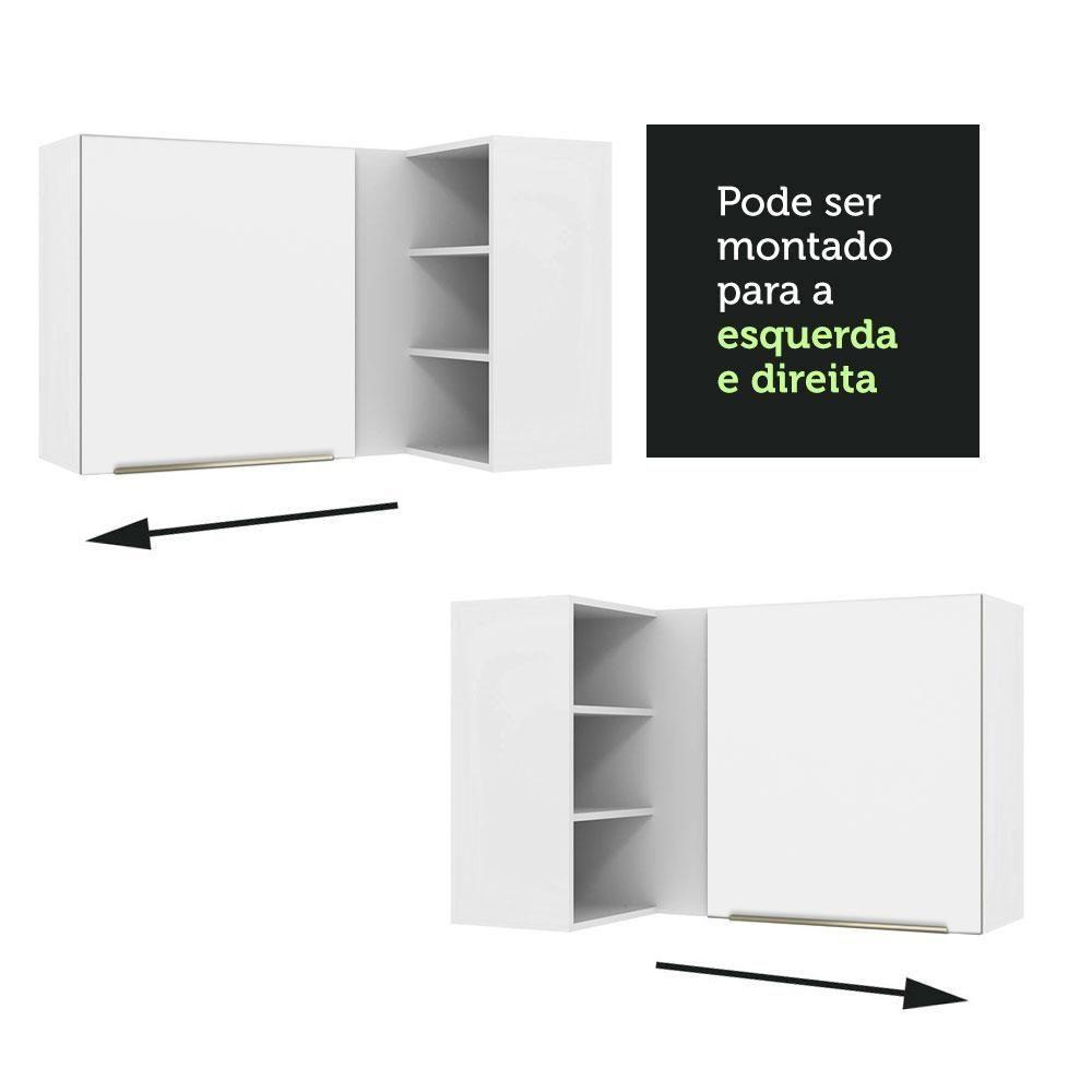 Armário Aéreo Com Adega Acoplada 1 Porta Branco/Branco - 9
