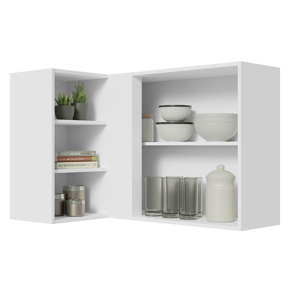 Armário Aéreo Com Adega Acoplada 1 Porta Branco/Branco - 10