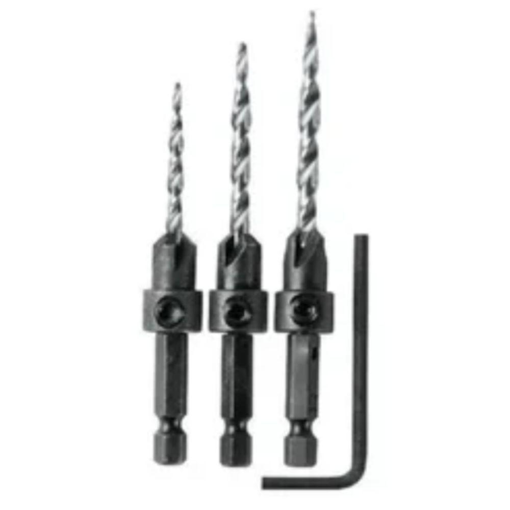 Kit De Brocas Escareadoras Com Chave Hexagonal Makita - 2