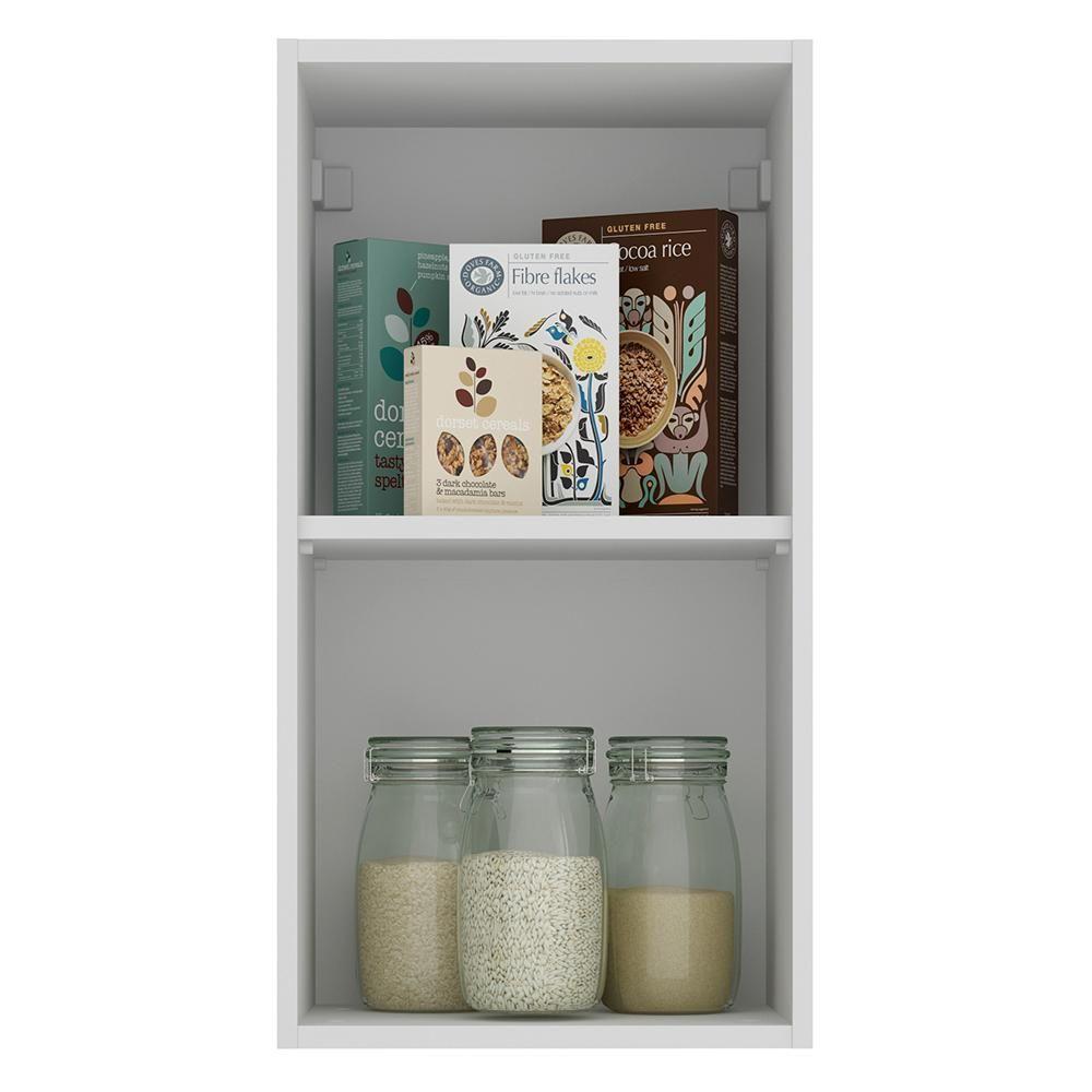 Armário Aéreo Glamy 35cm 1 Porta Branco/Rustic Madesa - 4