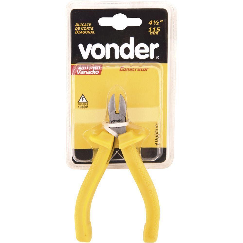 Alicate Corte Diagonal 4.1-2 Vanádio Isolado 1000v Vonder - 4