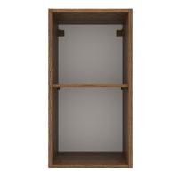 Armário Aéreo 35 Cm 1 Porta Rustic/branco Rustic/branco
