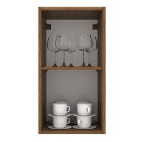 Armário Aéreo 35 Cm 1 Porta Rustic/branco Rustic/branco - 8