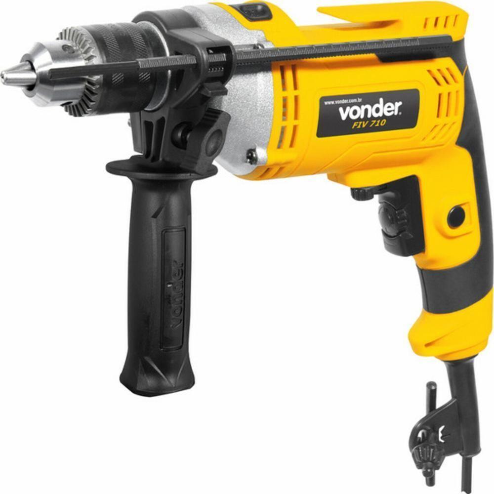 Furadeira De Impacto 1-2 Kit Com 9 Brocas Fiv709 Vonder 110V - 1