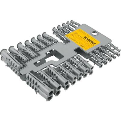 Bucha Plástica De Fixação Com Anel Jogo De 5mm à 12mm Vonder