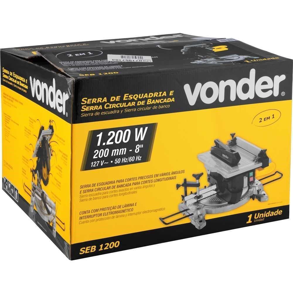 Serra De Esquadria E Serra Circular De Bancada 2 Em 1 110V - 5