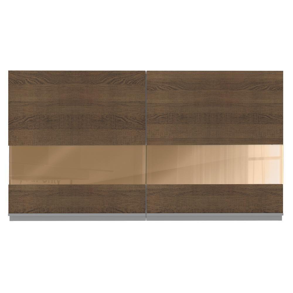 Armário Aéreo Glamy 100%MDF 120cm 2 Portas BR/Rustic Madesa - 2