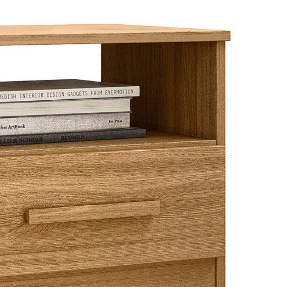 Mesa De Cabeceira Apolo 2 Gavetas 46 Cm Freijo Moval Freijo - 4