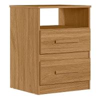 Mesa De Cabeceira Apolo 2 Gavetas 46 Cm Freijo Moval Freijo - 1