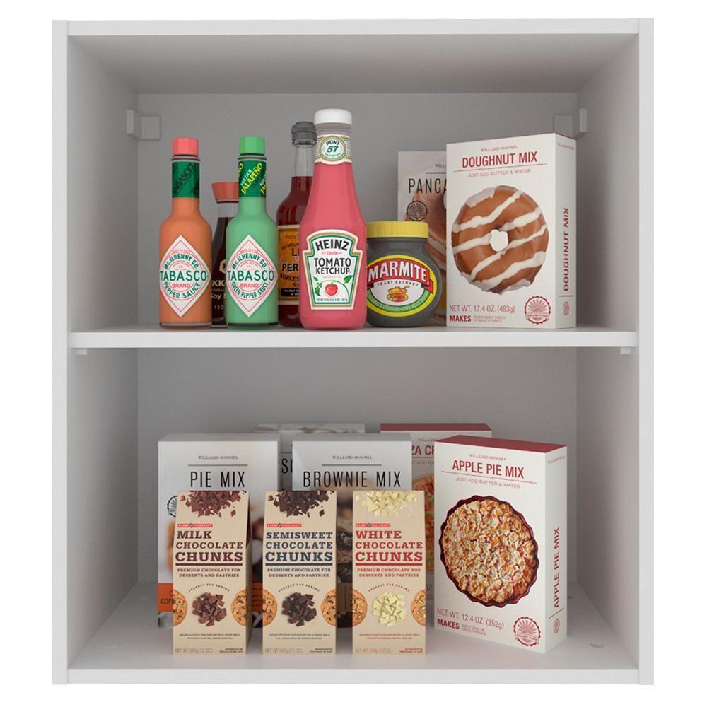 Armário Aéreo Glamy 100%MDF 60cm 1 Porta BR/Rustic Madesa - 4