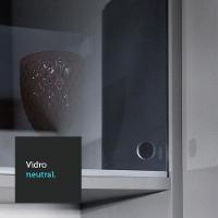 Armário Aéreo 2 Portas De Correr De Vidro Neutral E 1 Nicho Cinza Nice Madesa Cinza - 7