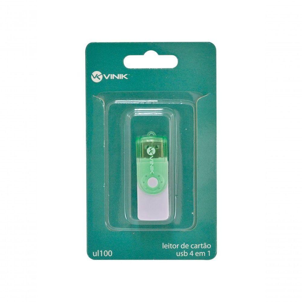 Leitor De Cartão Usb 2.0 4 Em 1 - Ul100 - 2