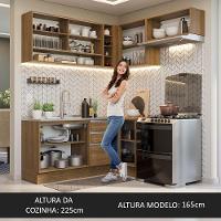 Armário De Cozinha 349Cm Rustic Glamy 06 Rustic - 6