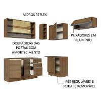 Armário De Cozinha 349Cm Rustic Glamy 06 Rustic - 8
