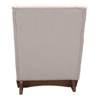 Poltrona Amamentação Aquila Plus Com Puff Linho Off White - Fratello