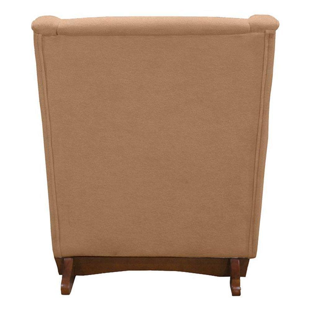 Poltrona Amamentação Aquila Plus Com Puff Boucle Mostarda - Fratello - 4