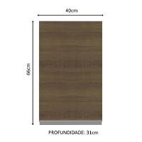 Armário Aéreo Glamy 100%MDF 40cm 1 Porta BR/Rustic Madesa - 7