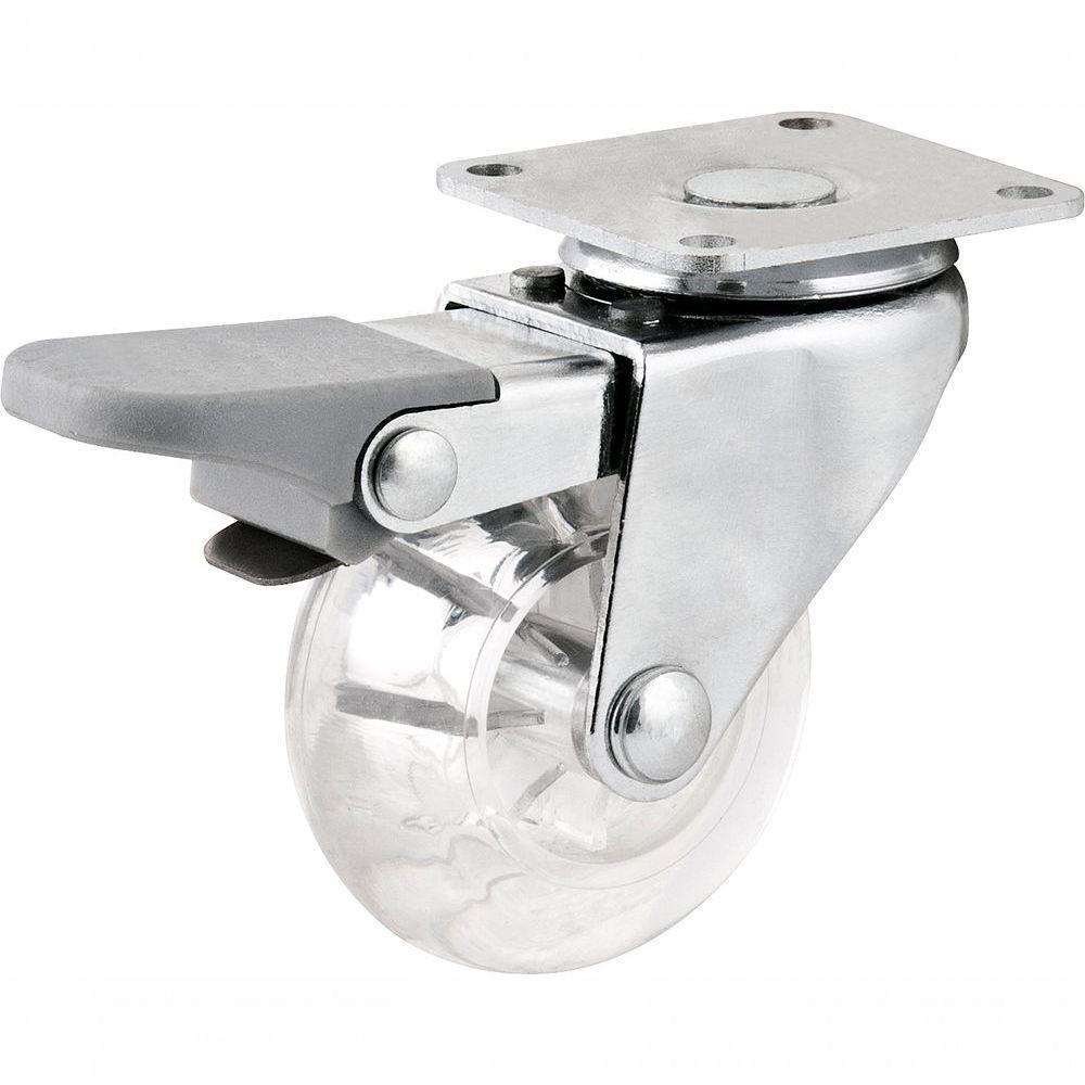 Rodízio Giratório Com Freio 3" Pu Transp Nove54 - 1