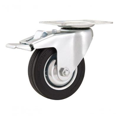 Rodizio Giratório Com Freio 3 Leve 40kg Núcleo Chapa Borrac