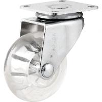 Rodizio Giratório 1.3-8 Leve 20kg Poliuretano Transparente - 1