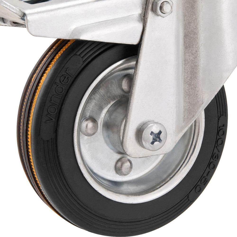 Rodizio Giratório Com Freio 4 Média 88kg Núcleo Chapa Borra - 4