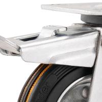 Rodizio Giratório Com Freio 4 Média 88kg Núcleo Chapa Borra - 3