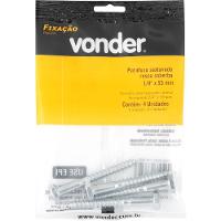 Parafuso Sextavado Rosca Soberba 1-4''x55mm 4 Peças Vonder - 2