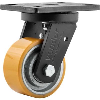 Rodizio Giratório 4'' Pu+ferro Industrial Vonder