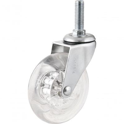 Rodizio Giratório 20kg 1.3-8 Poliuretano Transparente Vonder